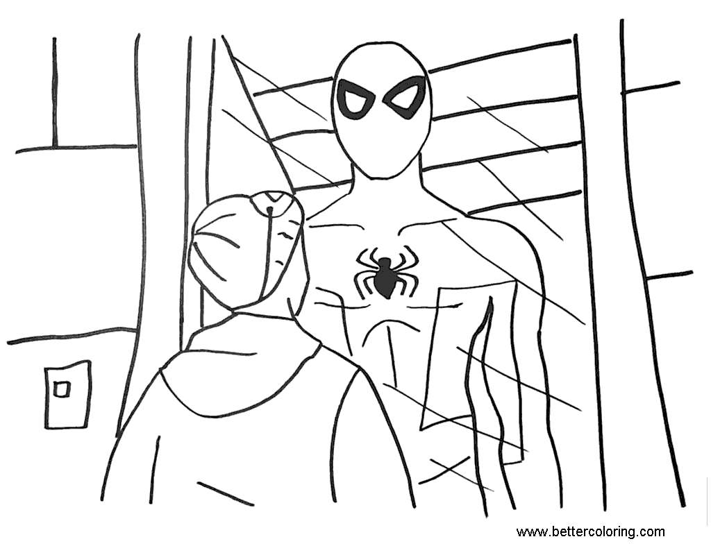 Miles Morales Coloring Pages Fan Art Free Printable Coloring Pages