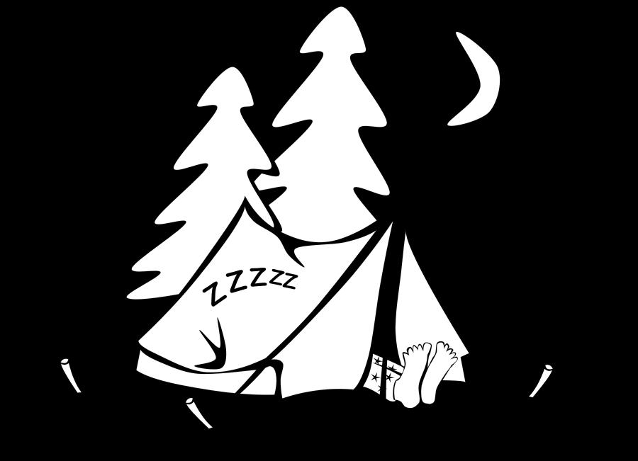 Free Camping Coloring Pages Sleeping Pictures printable