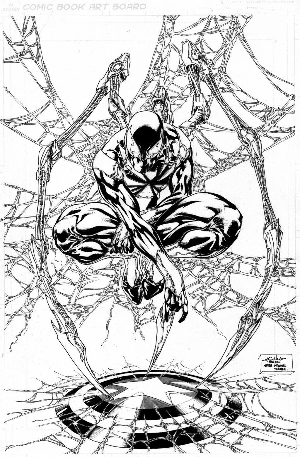 Iron Spider Coloring Pages Commission By Guile Free Printable 