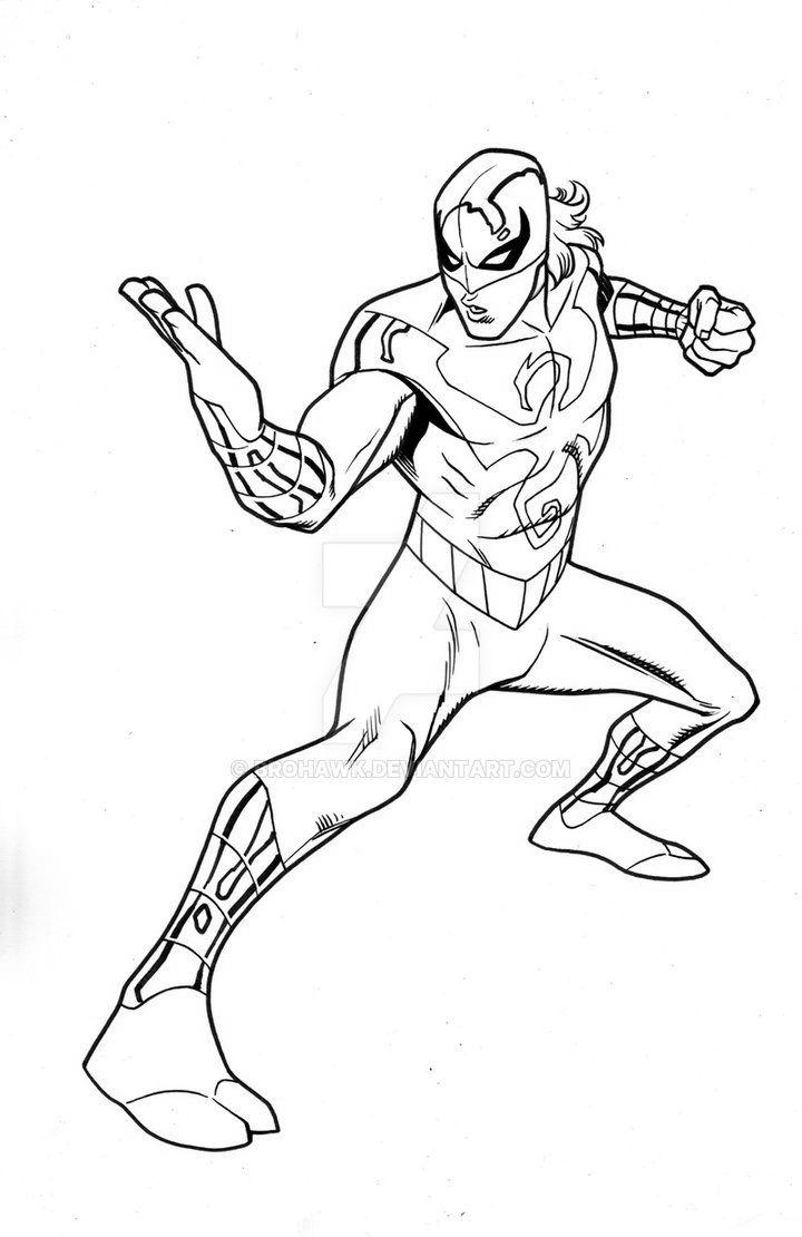 Iron Spider Coloring Pages Linear 9 - Free Printable Coloring Pages