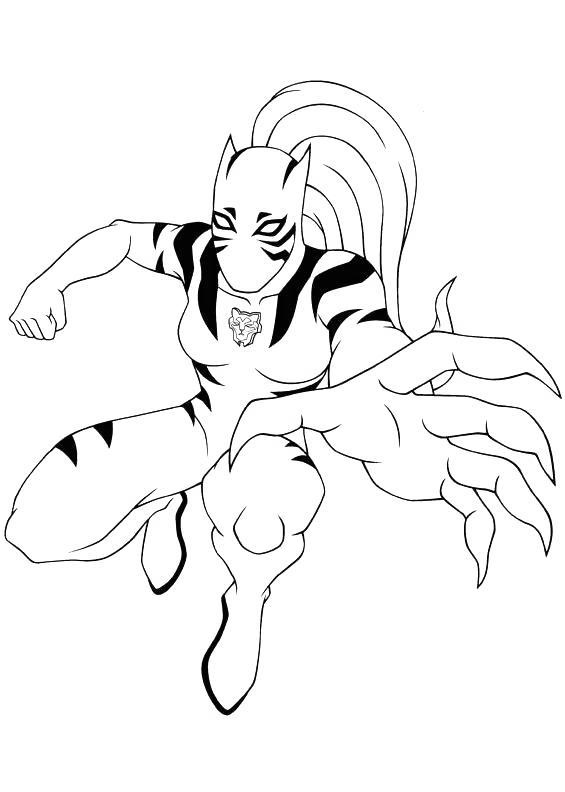 Free Iron Spider Coloring Pages White Tiger printable