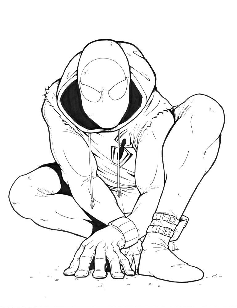 Iron Spider Coloring Pages From Marvel Free Printable Coloring Pages