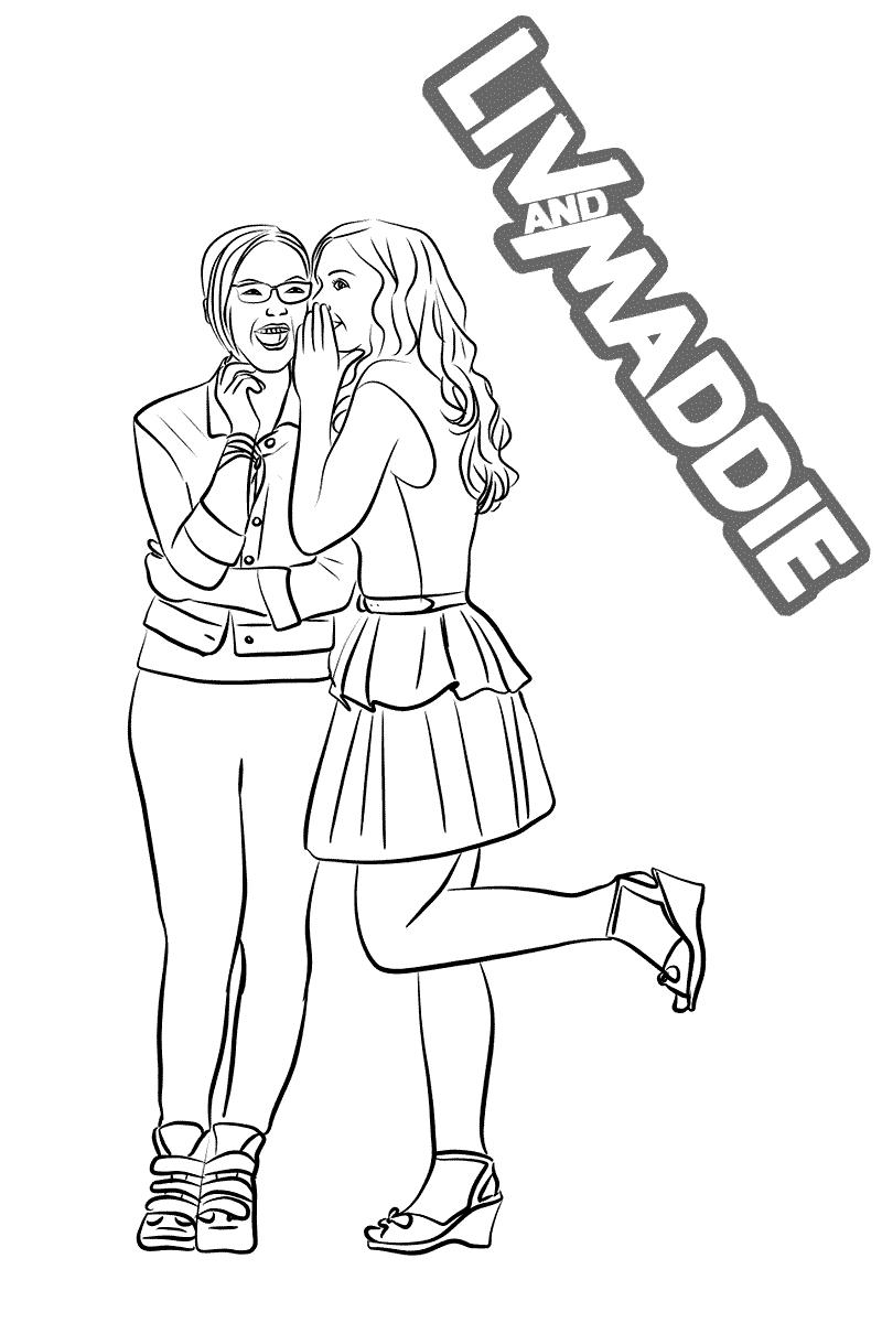 Liv And Maddie Coloring Pages Characters Linear Free Printable Liv And Maddie Coloring Pages Characters Linear Free Printable