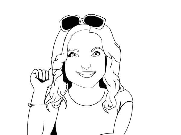 Free Liv and Maddie Coloring Pages Line Drawing printable