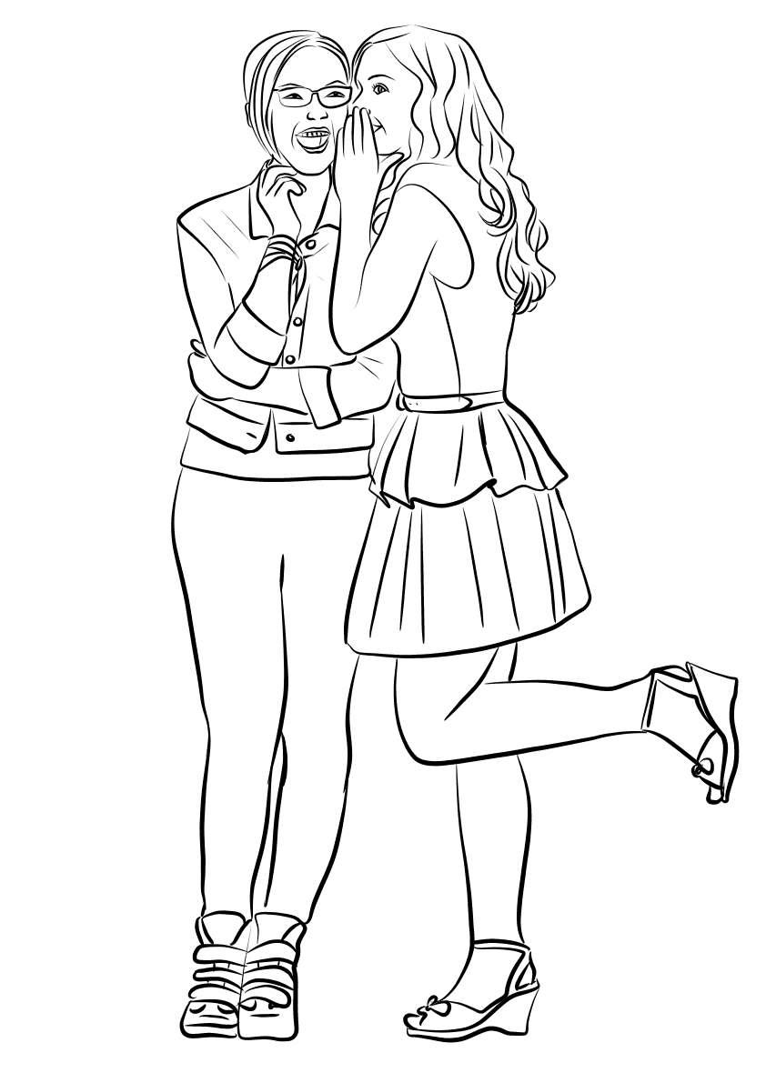 Free Liv and Maddie Coloring Pages for Girls printable