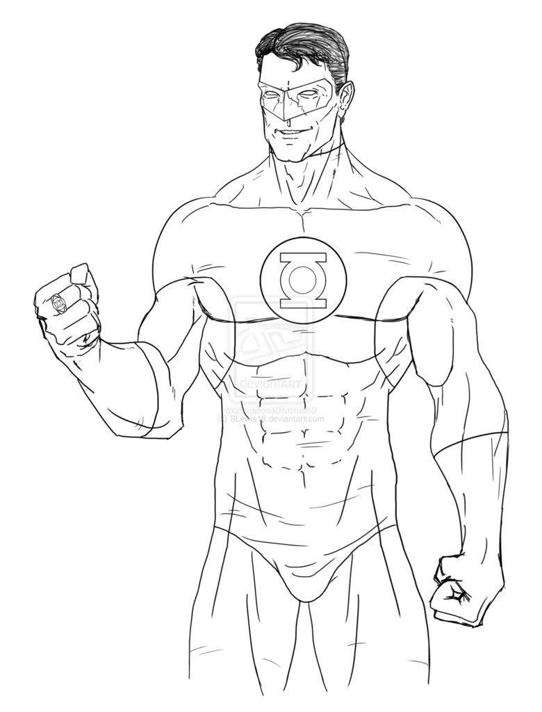 Free New Green Lantern Coloring Pages printable