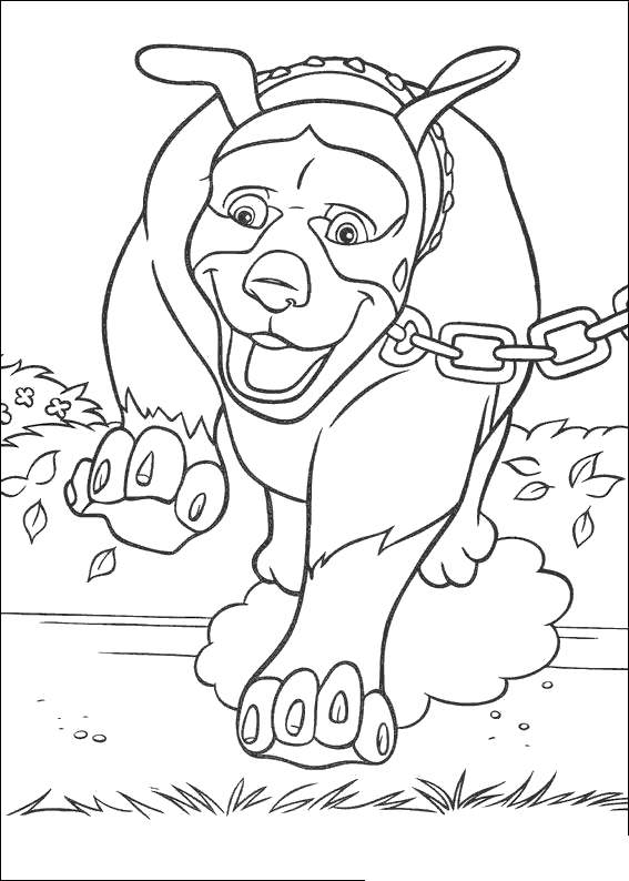 Free Over The Hedge Coloring Pages Bulldog Fan Art printable