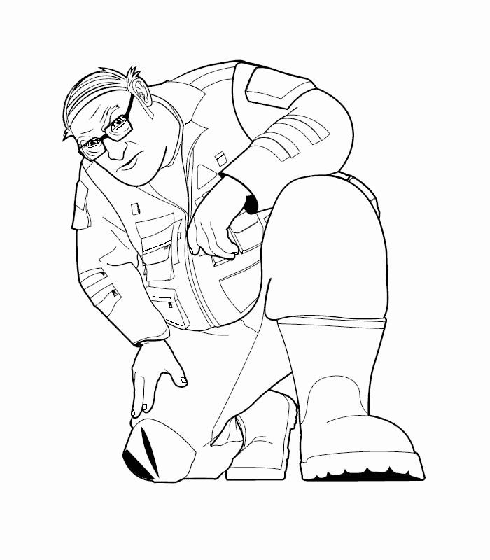 Free Over The Hedge Coloring Pages Dwayne LaFontant printable