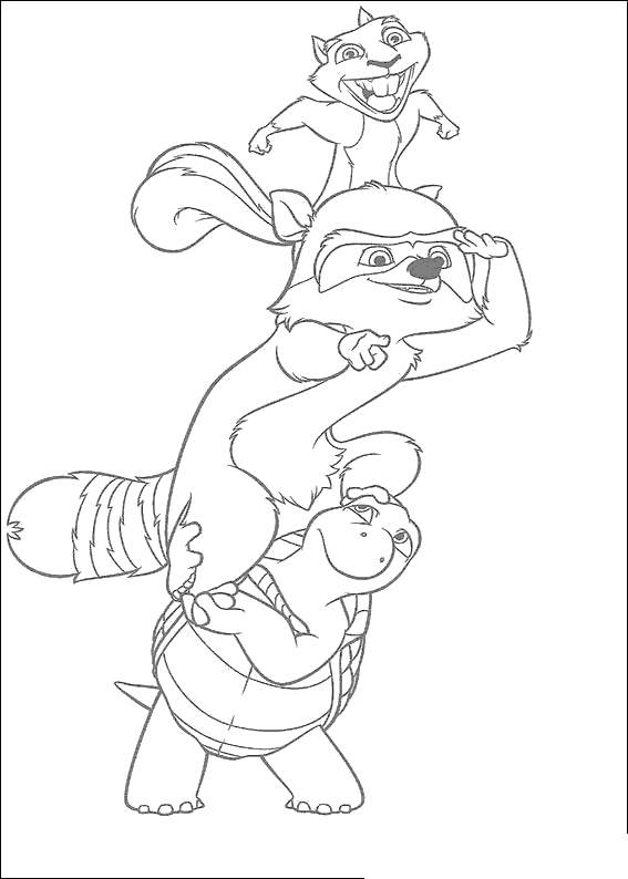 Free Printable Over The Hedge Coloring Pages printable