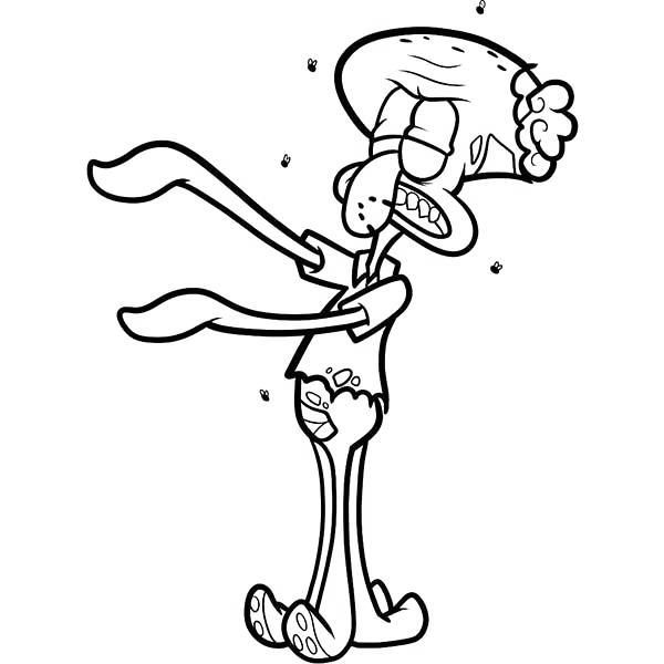 Squidward Coloring Pages SpongeBob SquarePants - Free Printable ...