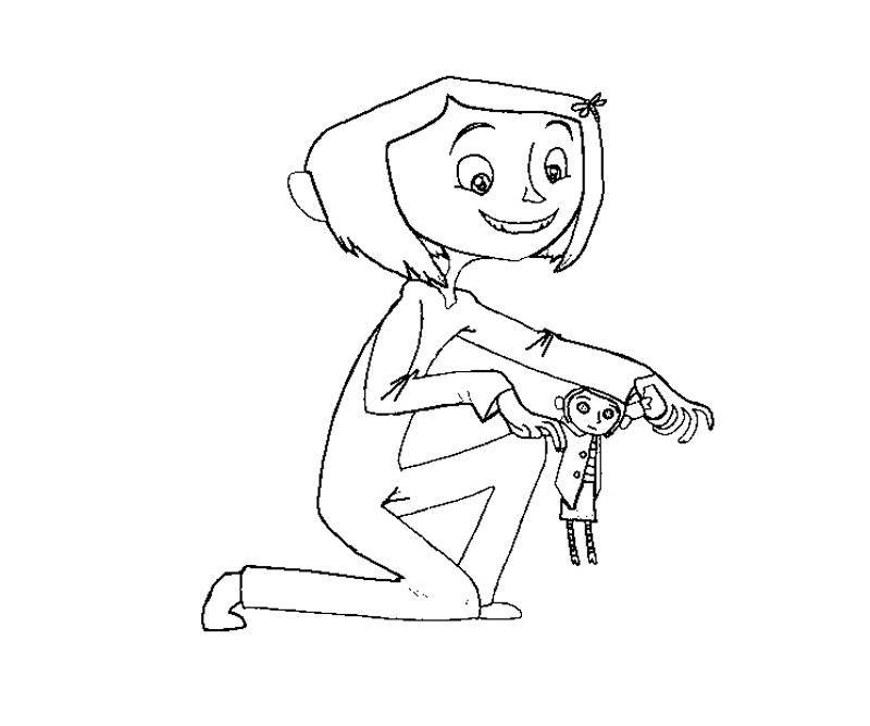 Free 2009 Coraline Coloring Pages printable