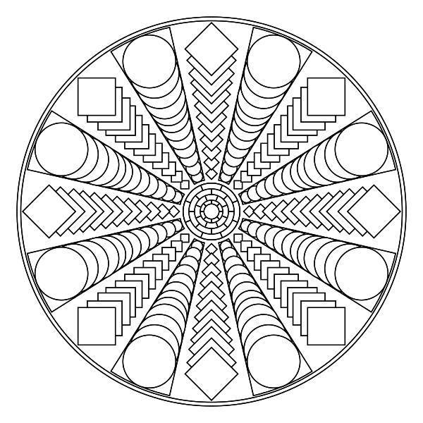 Free Adult Mandala Mindfulness Coloring Pages printable