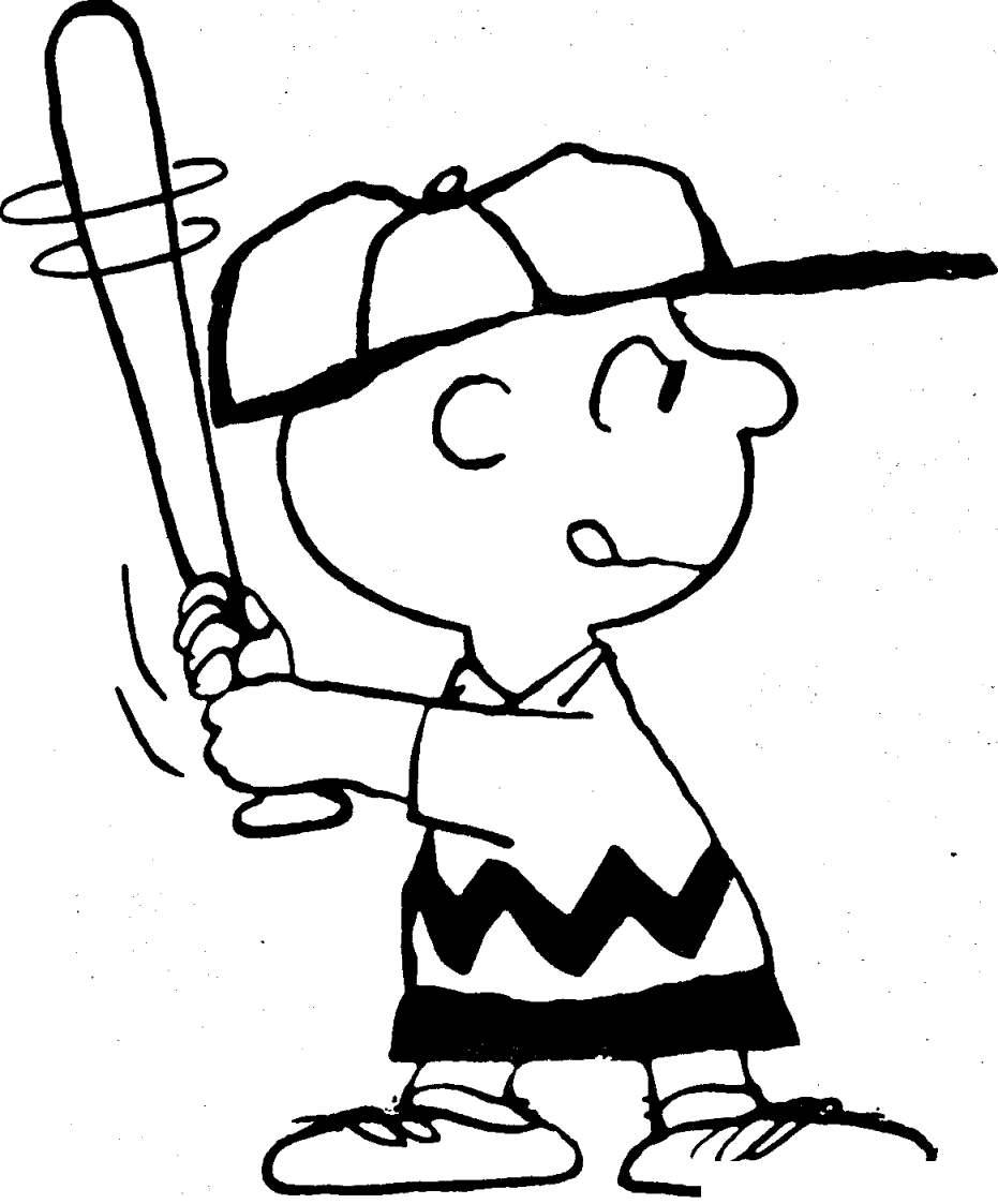 Free Boy Play Softball Coloring Pages printable