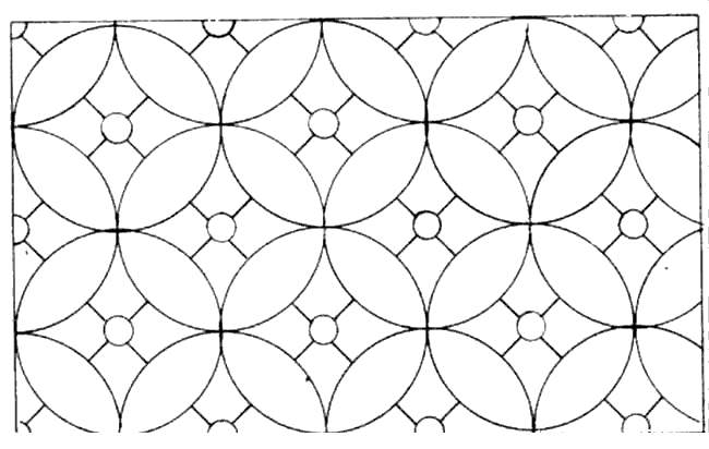 Free Circle Pattern Shapes Coloring Pages printable