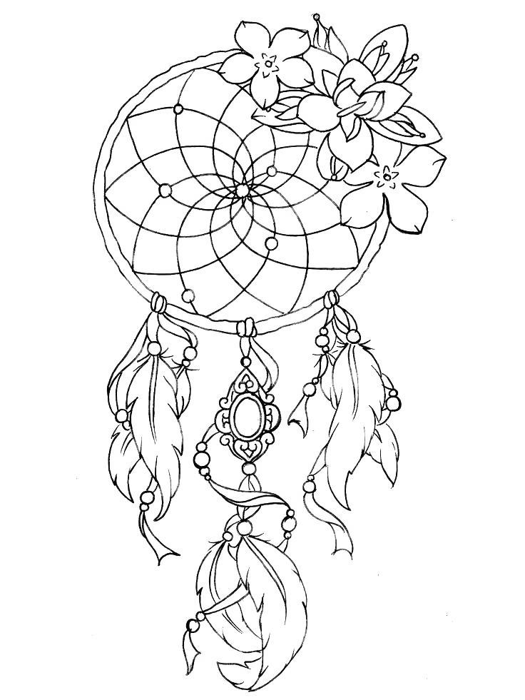 Dream Catcher Aesthetic Coloring Pages - Free Printable ...