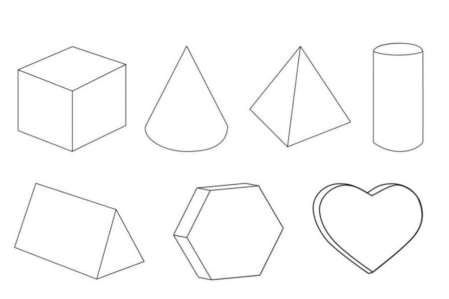Free Educational Shapes Coloring Pages printable
