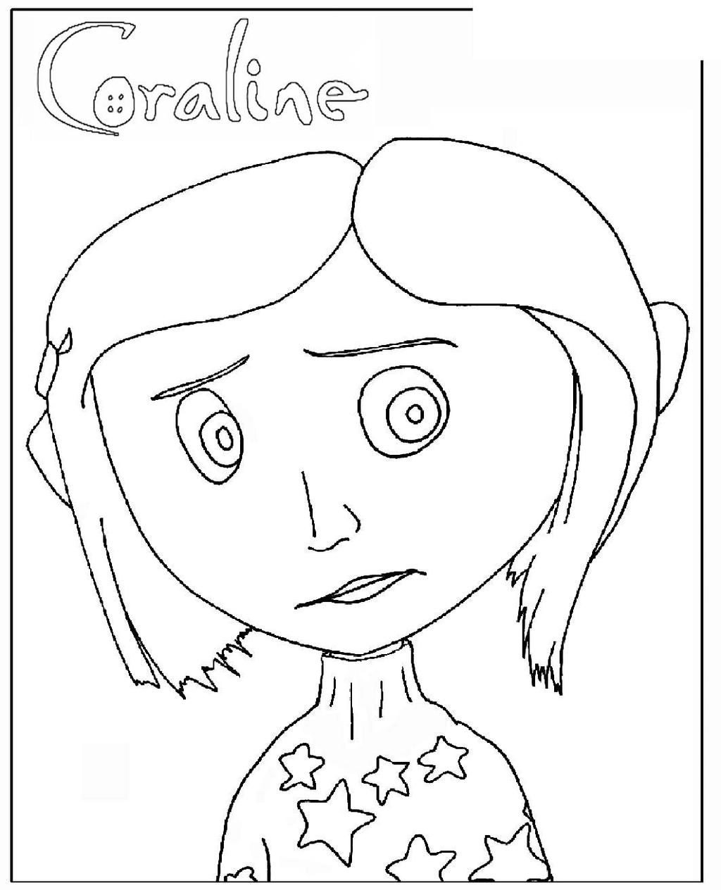 Free Girl Coraline Coloring Pages printable