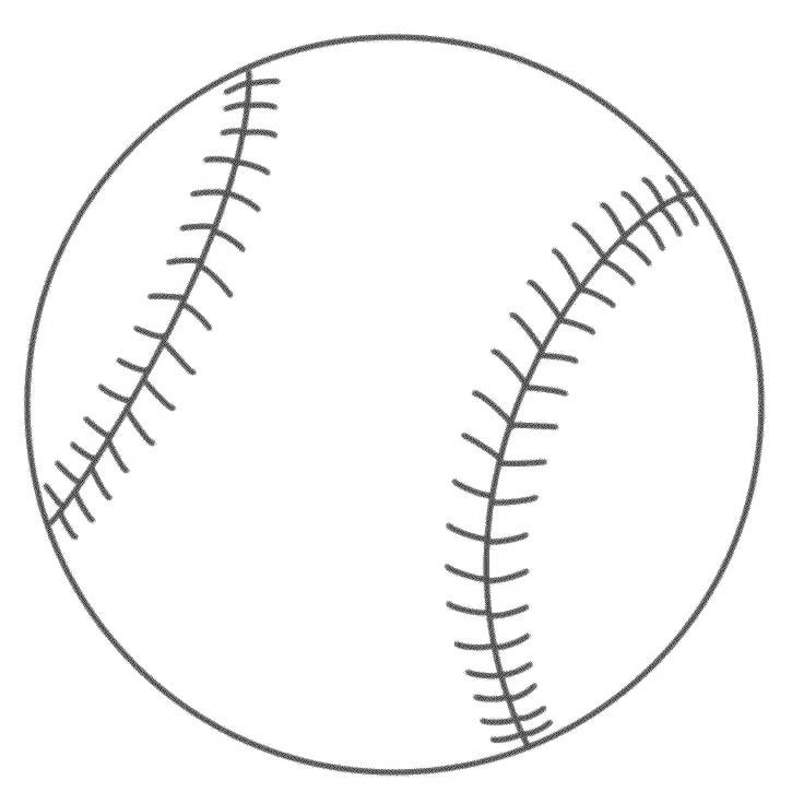 Free How to Draw Softball Coloring Pages printable