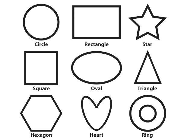 Free Shapes Coloring Pages for Preschool printable