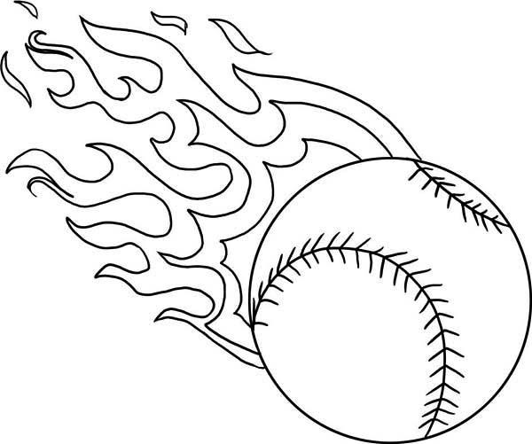 Free Softball Coloring Pages Baseball printable