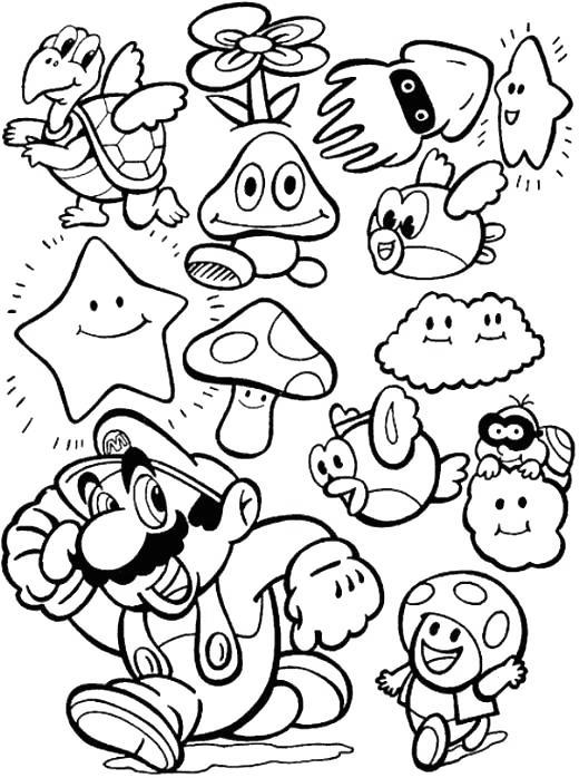Free Super Smash Bros Coloring Pages Brawl Clipart printable