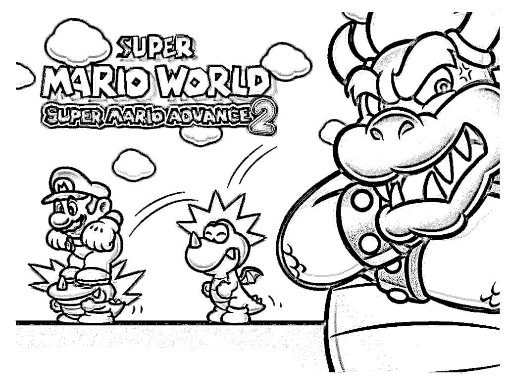 Free Super Smash Bros Coloring Pages Mario Luigi printable