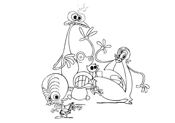 Free Alien Kids Coloring Pages printable