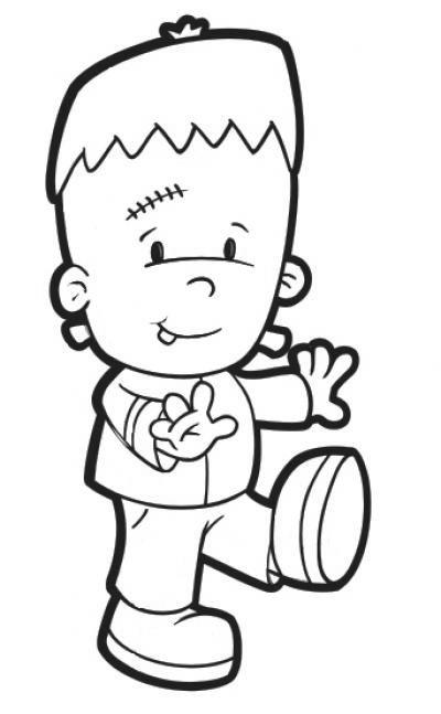 Free Baby Frankenstein Coloring Pages printable