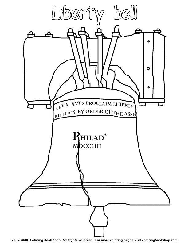 Free Constitution Coloring Pages Liberty Bell printable