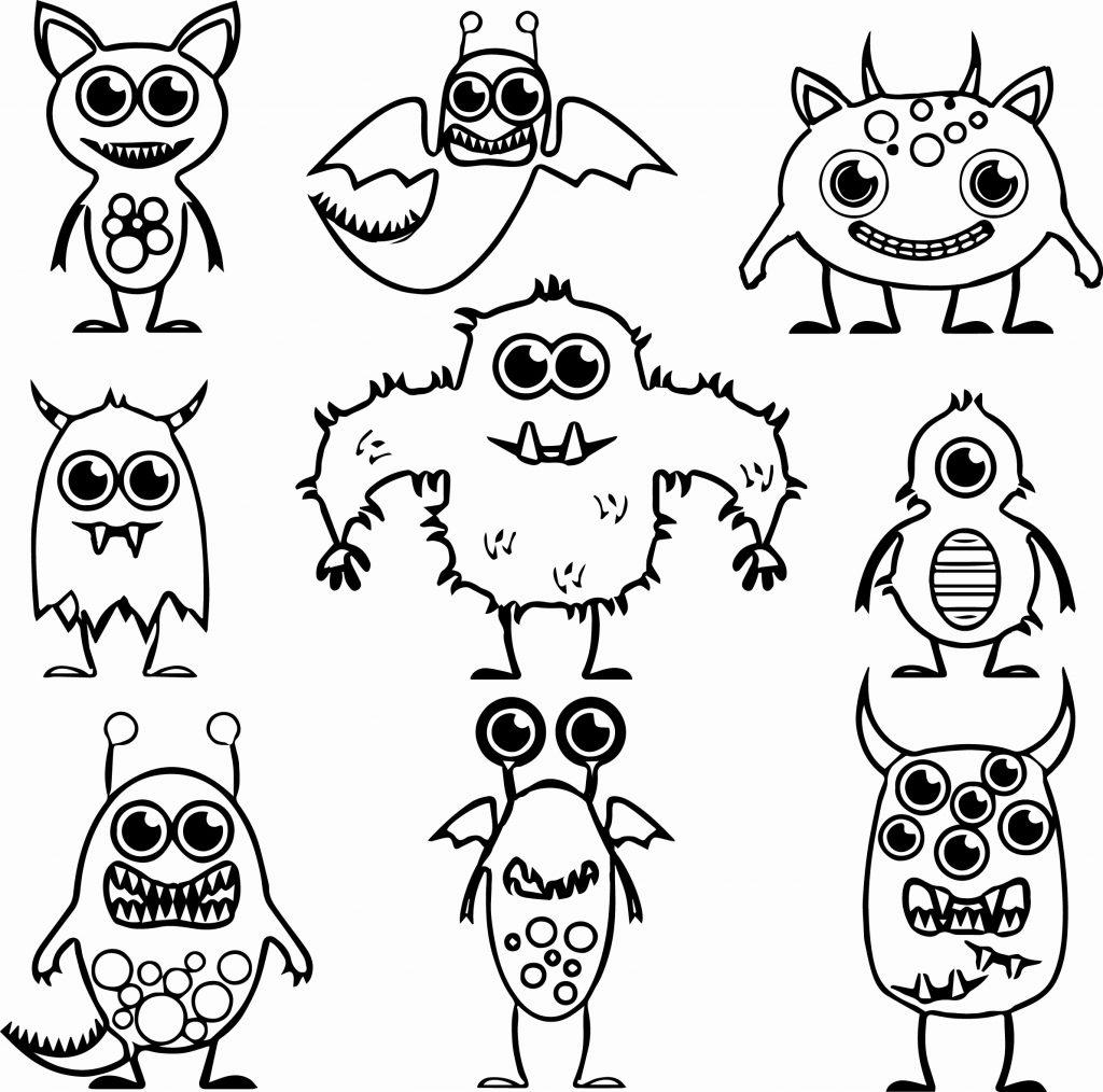 Free Cute Aliens Coloring Pages printable
