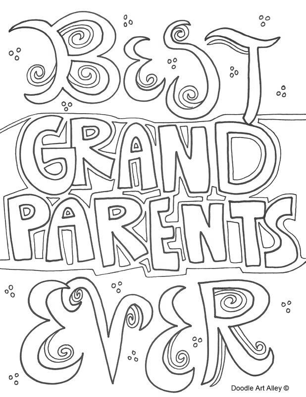 Free Grandparents Day Coloring Pages Best Grandparents Ever printable