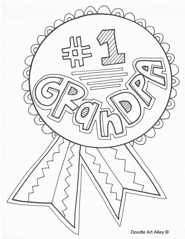 Grandparents Day Coloring Pages Great Grandpa - Free Printable Coloring