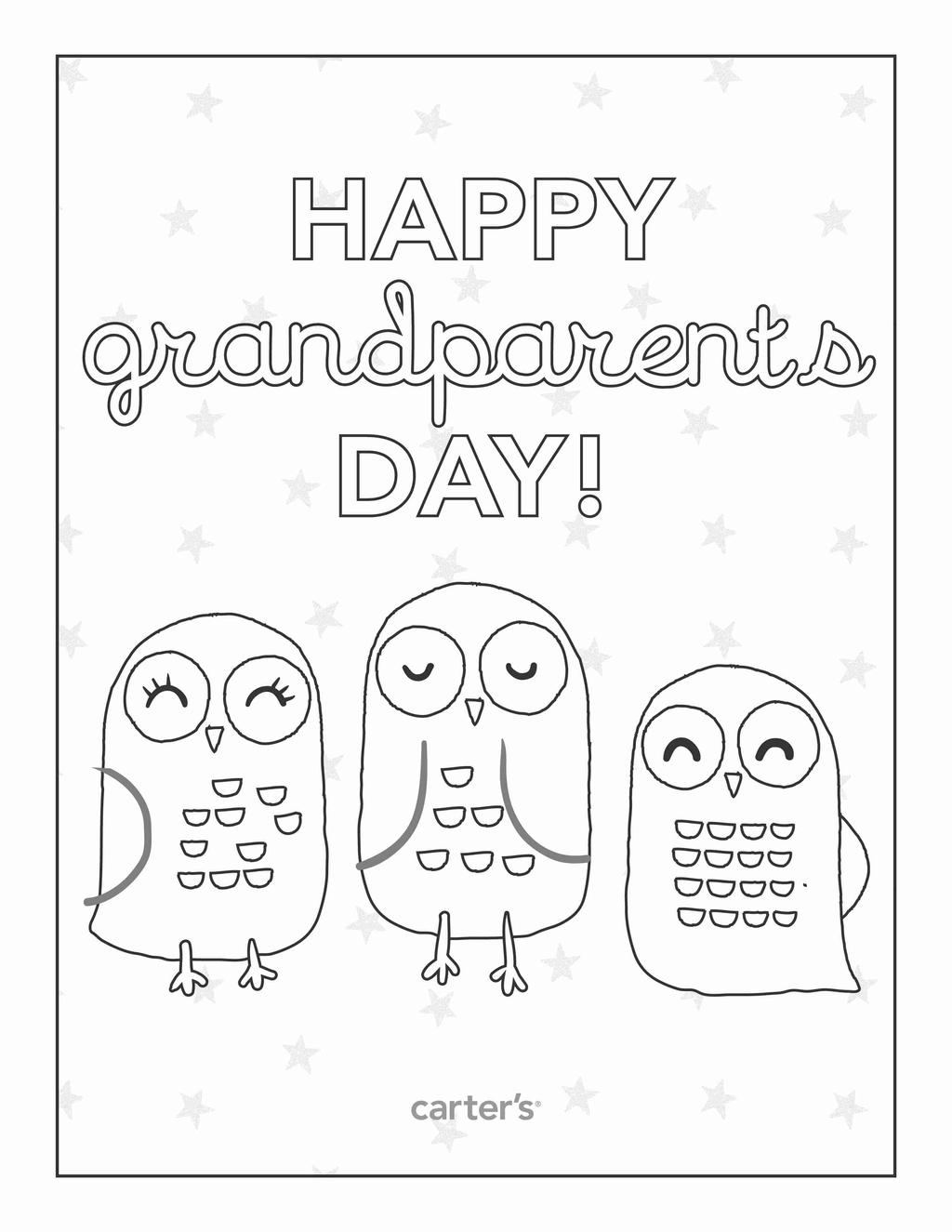 Free Grandparents Day Coloring Pages Owes printable