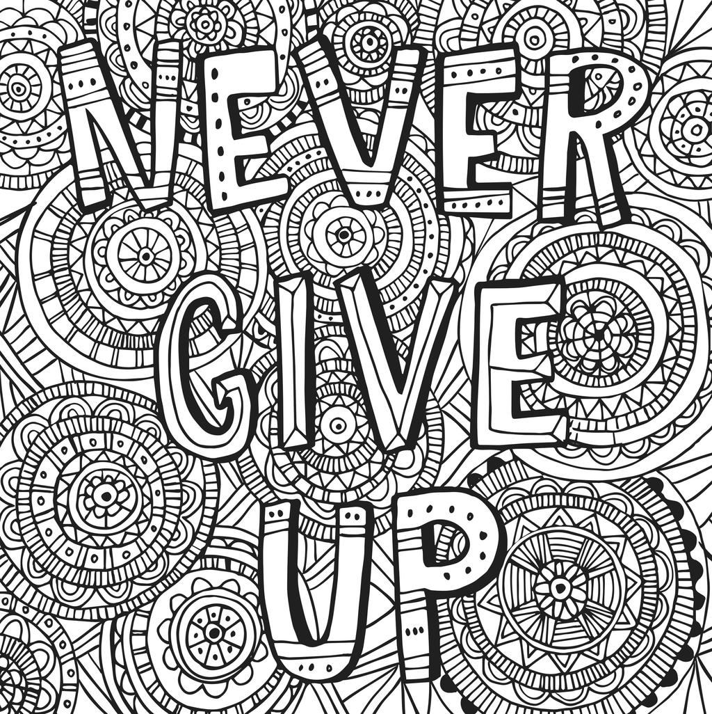 Motivational Coloring Pages Mistakes Line Drawing Free Printable 