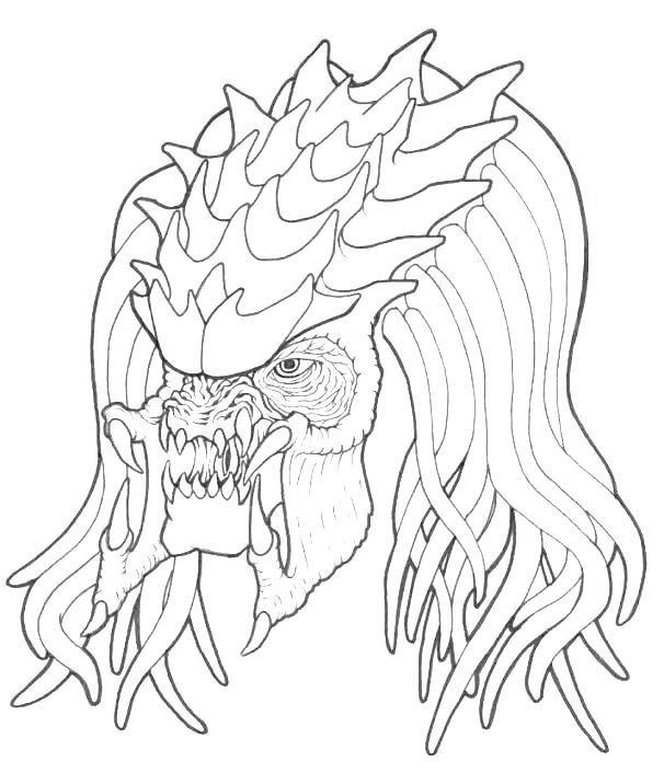 Free Mythology Alien Coloring Pages printable
