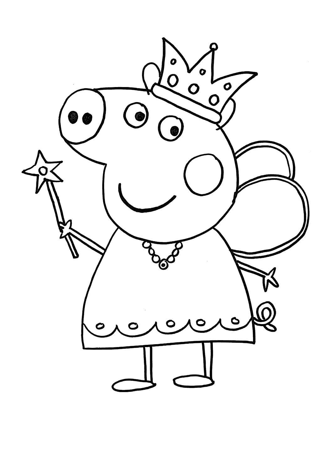 Free Peppa Pig Coloring Pages Coloring Activity printable