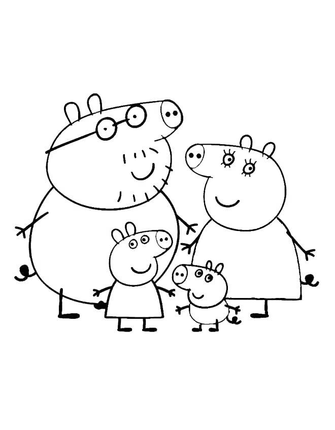 Free Peppa Pig Coloring Pages Daddy Pig printable