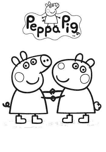 Free Peppa Pig Coloring Pages Suzy Sheep printable