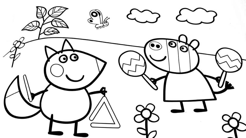 Free Peppa Pig Coloring Pages for Kids printable