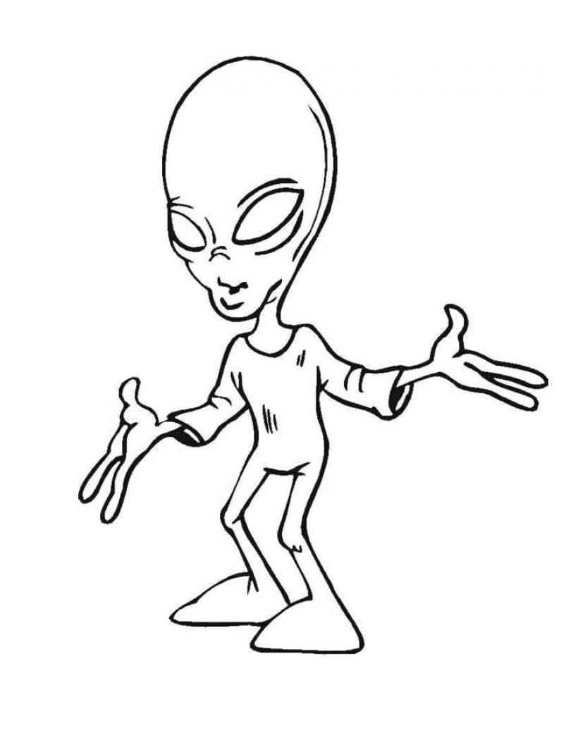 Free Printable Alien Coloring Pages printable