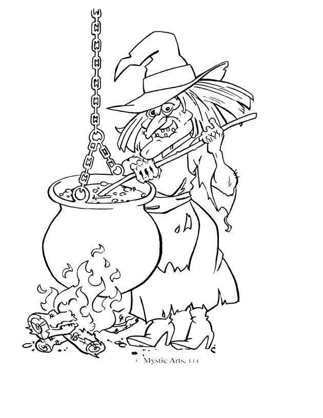Free Wicked Witches Coloring Pages printable