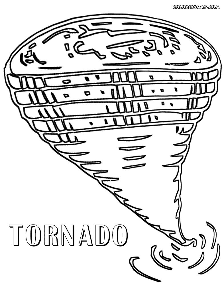 Free Big Tornado Coloring Pages printable