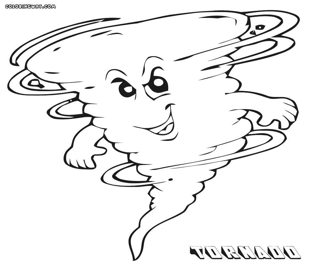 Free Cartoon Tornado Coloring Pages printable