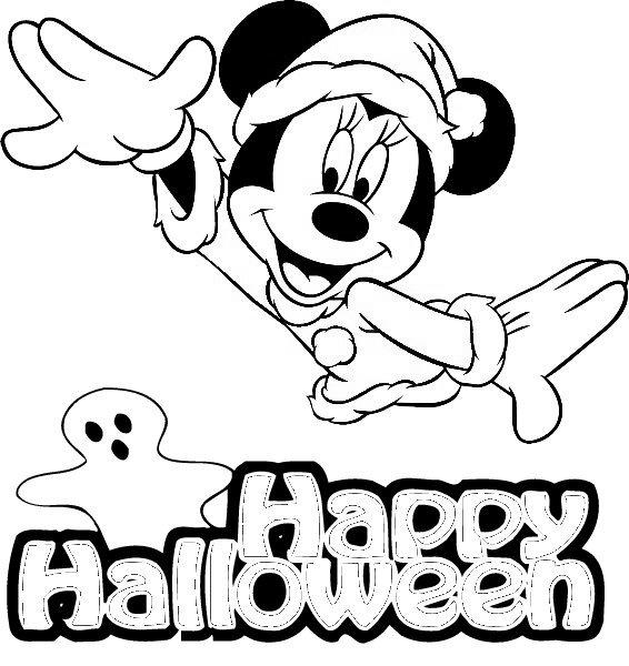 Free Disney Halloween Mickey Mouse Coloring Pages printable