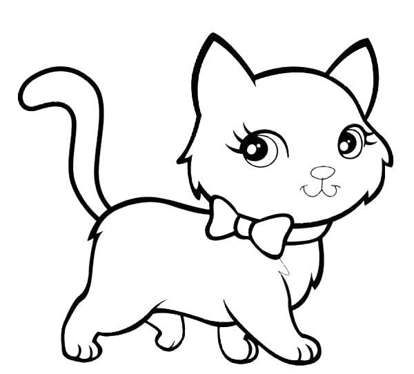 Free Little Black Cat Coloring Pages printable