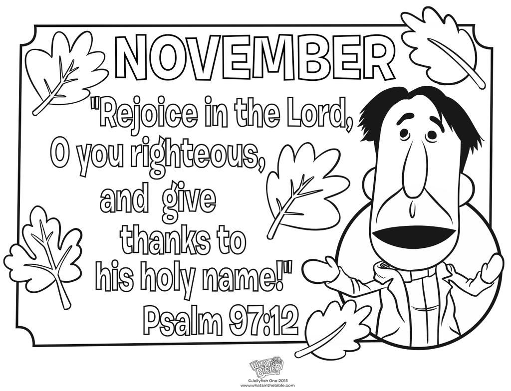 Free November Quotes Coloring Pages printable
