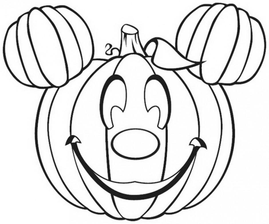 Free Pupmkin for Disney Halloween Coloring Pages printable