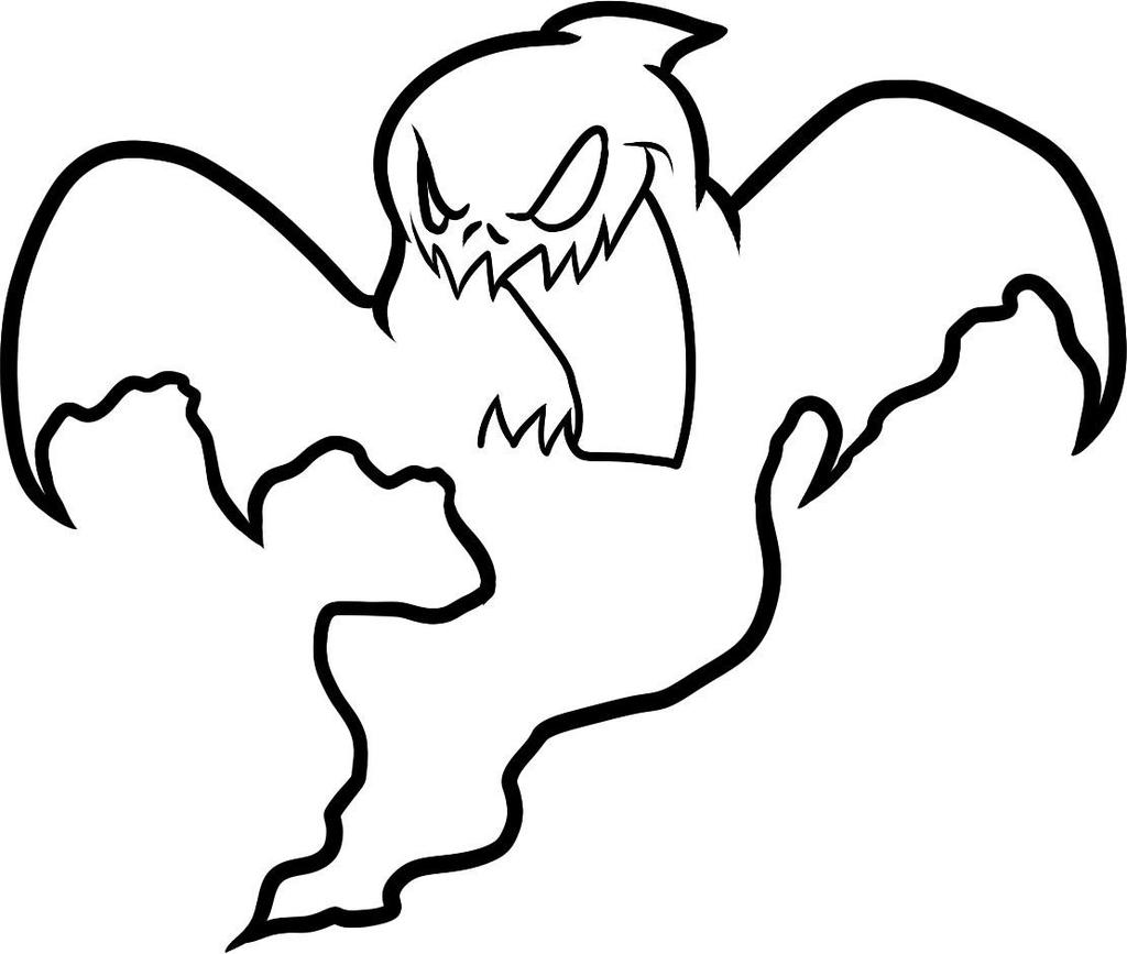 Free Spooky Coloring Pages Ghost Drawing printable