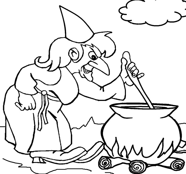 Free Spooky Coloring Pages Magic Soup printable
