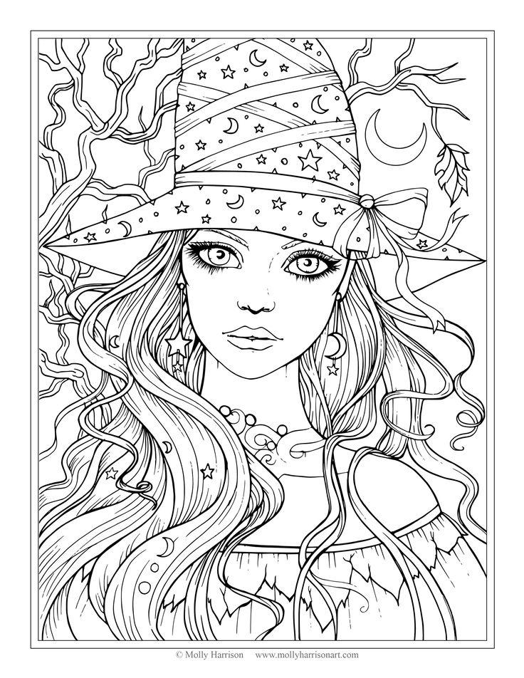 Spooky Coloring Pages Molly - Free Printable Coloring Pages